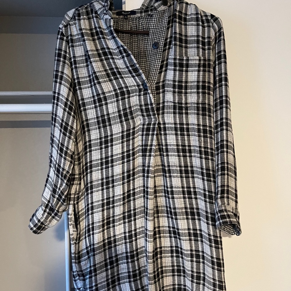 Madewell flannel dress